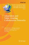 Adaptation and Value Creating Collaborative Networks