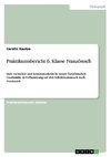 Praktikumsbericht 6. Klasse Französisch