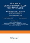 Handbuch der Experimentellen Pharmakologie - Ergänzungswerk