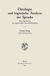 Ontologie und logistische Analyse der Sprache