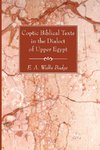 COPTIC BIBLICAL TEXTS IN THE D