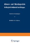 Steuer- und Anleihepolitik in England während des Krieges