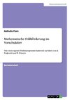 Mathematische Frühförderung im Vorschulalter