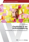 Checklisten in der Aufnahmeleitung