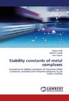 Stability constants of metal complexes