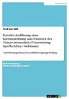 Korrekte Ausführung einer Kurzhantelübung zum Trainieren des Trizeps-Armmuskels (Unterweisung Sportfachfrau / -fachmann)