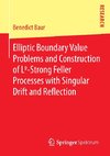 Elliptic Boundary Value Problems and Construction of Lp-Strong Feller Processes with Singular Drift and Reflection