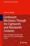 Continuum Mechanics Through the Eighteenth and Nineteenth Centuries