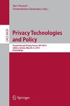 Privacy Technologies and Policy