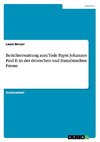 Berichterstattung zum Tode Papst Johannes Paul II. in der deutschen und französischen Presse