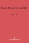 English Biography Before 1700