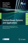 Context-Aware Systems and Applications