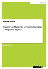 Analyse von Miguel de Cervantes Saavedras 