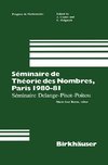 Séminaire de Théorie des Nombres, Paris 1987-88