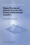 Minimax Theorems and Qualitative Properties of the Solutions of Hemivariational Inequalities