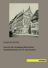 Versuch der Gründung Sächsischer Handelskammern im 19. Jahrhundert