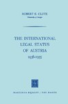 The International Legal Status of Austria 1938-1955