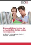 Disponibilidad léxica de estudiantes de los andes venezolanos