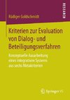 Kriterien zur Evaluation von Dialog- und Beteiligungsverfahren