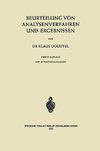 Beurteilung von Analysenverfahren und -Ergebnissen