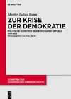 Zur Krise der Demokratie