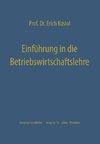 Einführung in die Betriebswirtschaftslehre