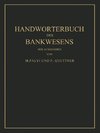 Handwörterbuch des Bankwesens