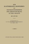 Zum 25 Jährigen Bestehen des Universitätsinstituts für Krebsforschung an der Charité am 8. Juni 1928