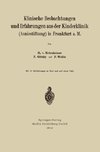 Klinische Beobachtungen und Erfahrungen aus der Kinderklinik (Anniestiftung) in Frankfurt a. M