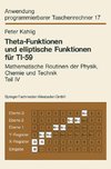 Theta-Funktionen und elliptische Funktionen für TI-59