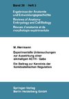 Experimentelle Untersuchungen zur Auswirkung einer einmaligen ACTH-Gabe