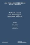 Materials Science and Technology for Nonvolatile Memories