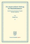 Die staatsrechtliche Stellung der Handelskammern