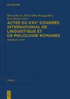 Actes du XXVe Congrès International de Linguistique et de Philologie Romanes. Tome II