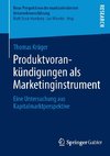 Produktvorankündigungen als Marketinginstrument