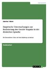 Empirische Untersuchungen zur Realisierung des Genitiv Singular in der deutschen Sprache