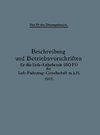 Beschreibung und Betriebsvorschriften für die Dofa-Kabelwinde (80 PS) der Luft-Fahrzeug-Gesellschaft m.b.H. 1917