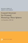 Casson's Invariant for Oriented Homology Three-Spheres