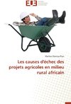 Les causes d'échec des projets agricoles en milieu rural africain