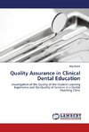 Quality Assurance in Clinical Dental Education