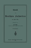 Chronik des Deutschen Forstwesens im Jahre 1885