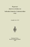 Wegweiser durch die Arbeiten des Verbandes Deutscher Elektrotechniker (VDE)