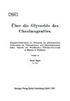 Über die Glyceride des Chaulmugraöles