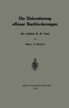 Die Diskontierung offener Buchforderungen