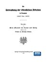 Die Verwaltung der Öffentlichen Arbeiten in Preussen 1890 bis 1900