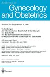 Verhandlungen der Schweizerischen Gesellschaft für Gynäkologie und Geburtshilfe und der Schweizerischen Gesellschaft für Psychosomatische Gynäkologie und Geburtshilfe