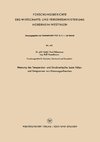 Messung des Temperatur- und Druckverlaufes beim Füllen und Entspannen von Dissousgasflaschen