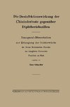 Die Desinfektionswirkung der Chininderivate gegenüber Diphtheriebazillen