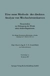 Eine neue Methode der direkten Analyse von Wechselstromkurven