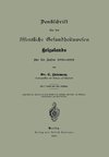 Denklchrift über das öffentliche Gesundheitswesen Helgolands für die Jahre 1886-1889